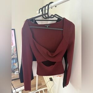 Dynamite Maroon Knit sweater